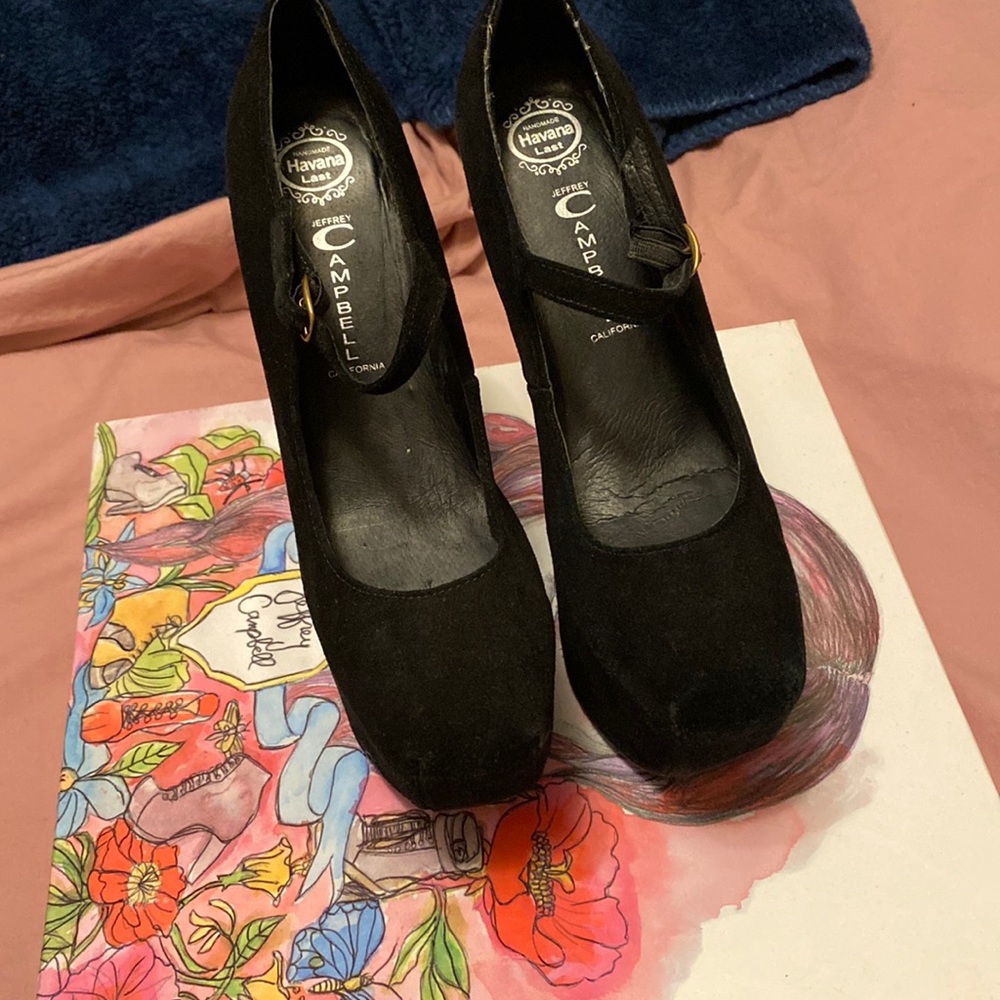 Jeffrey Campbell black suede night-walk